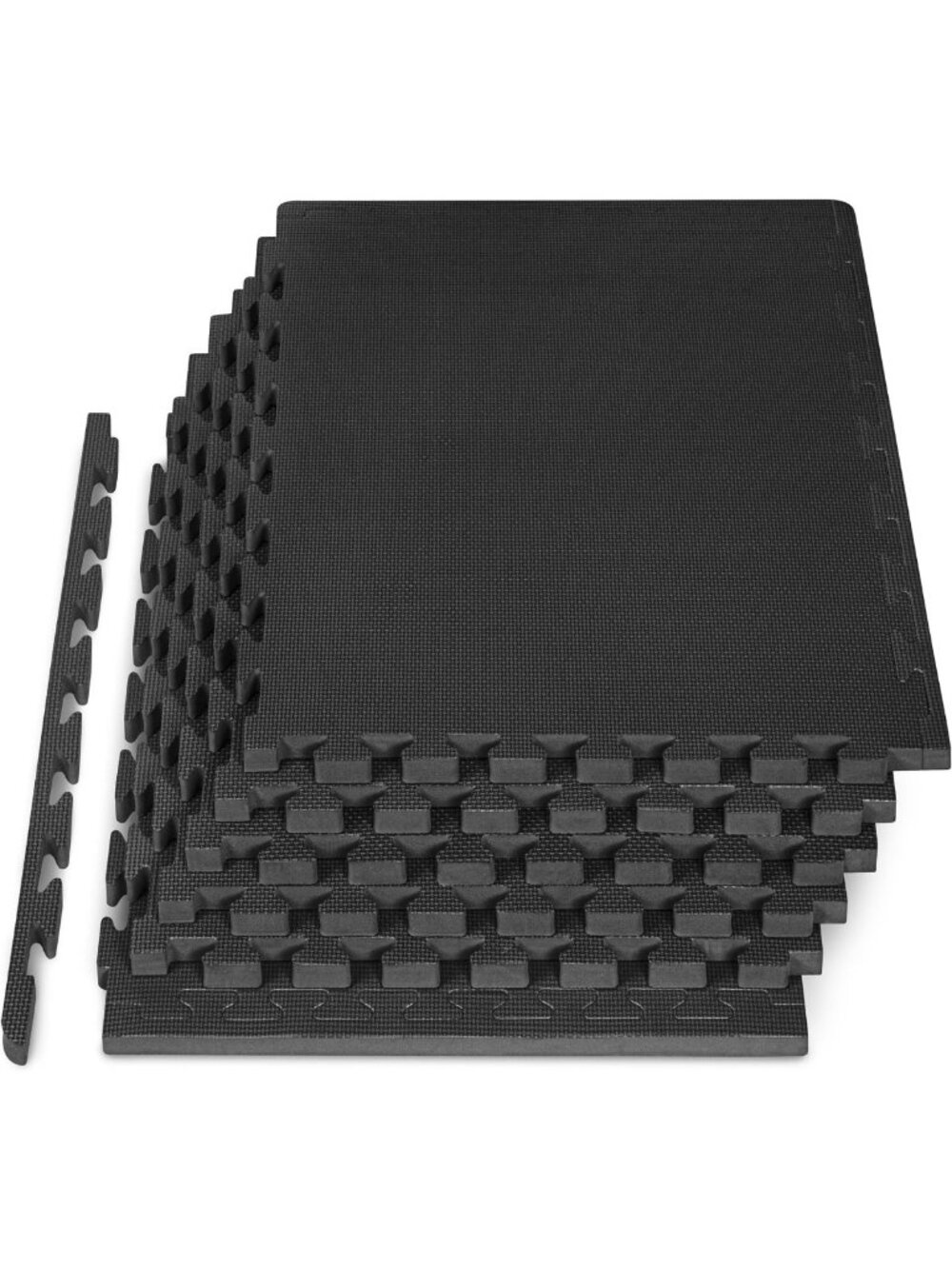 Extra Thick 1-Inch Exercise Puzzle Mat - Cushioned EVA Foam Interlocking Tiles